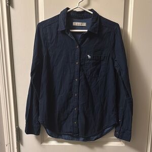 Abercrombie & Fitch Blue Denim Casual Shirt